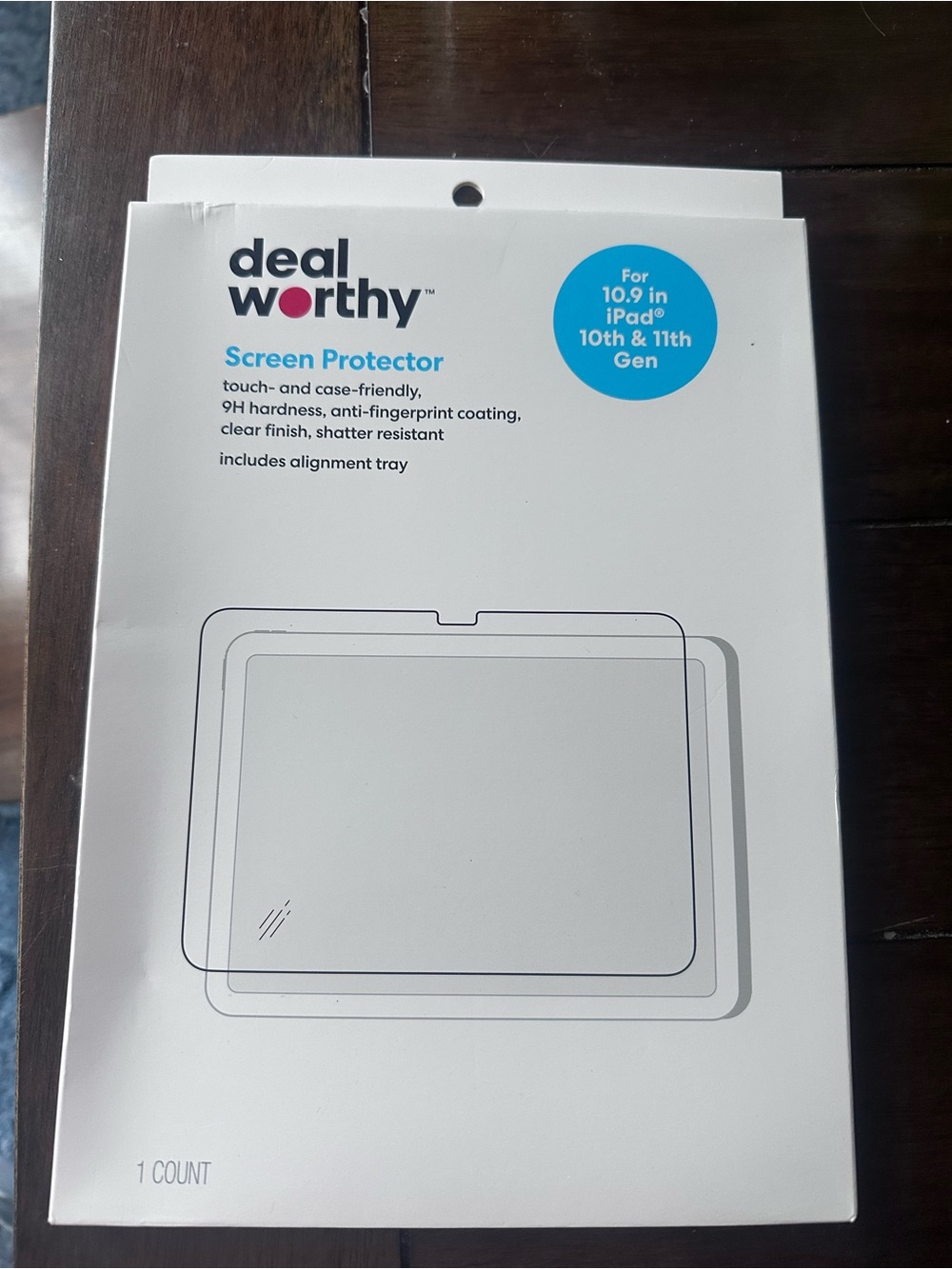 Clear Screen Protector for 10.9 in iPad (10th & 11th Gen) - White Packaging